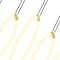 Cwi Lighting Hoops 5 Light LED Chandelier With Satin Gold Finish 1273P23-5-602-RC - alternate 3